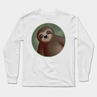 say hi sloth Long Sleeve T-Shirt